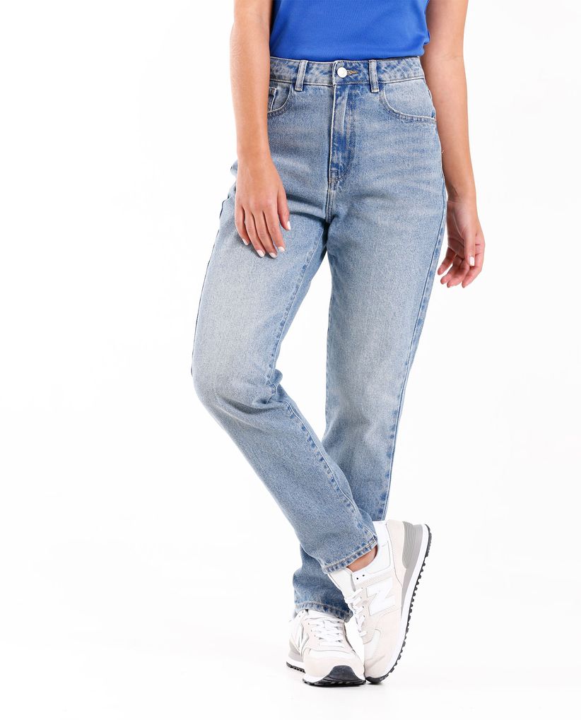 Jean Mom cinco bolsillos para mujer