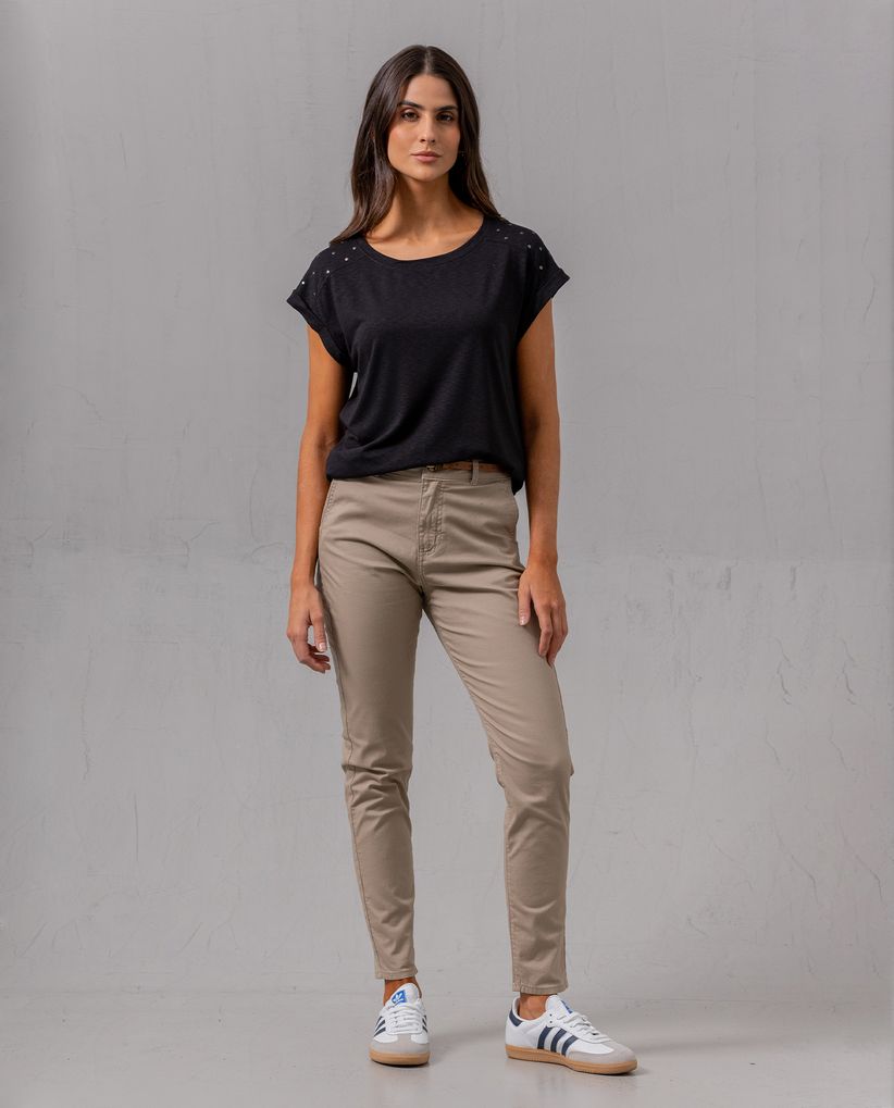 Pantalón Chino ajustado para mujer