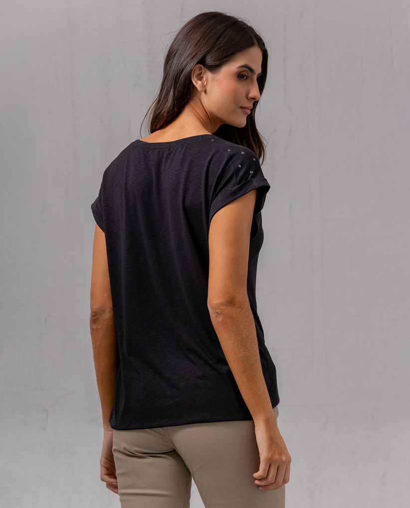 Camiseta con apliques para mujer