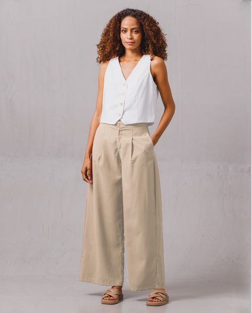 Pantalón Wide Leg bota recta para mujer