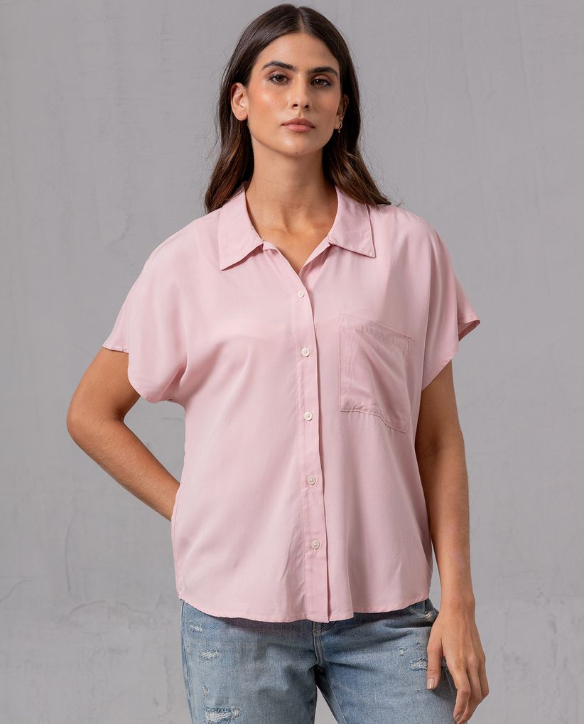 Camisa manga corta para mujer