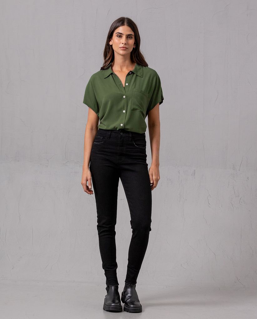 Camisa manga corta para mujer