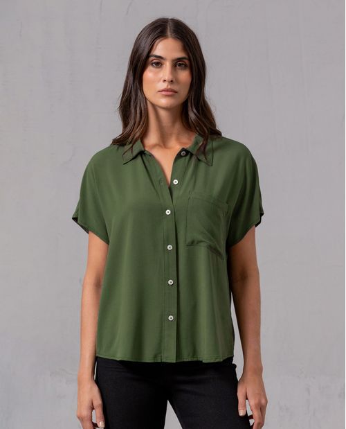 Camisa manga corta para mujer