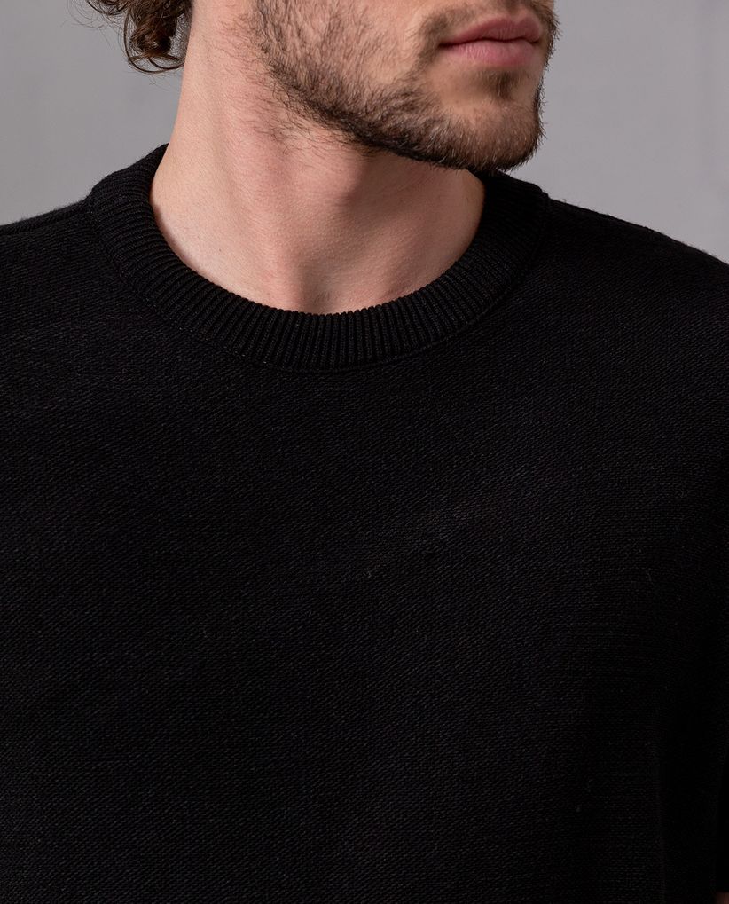 Camiseta básica con fajón para hombre