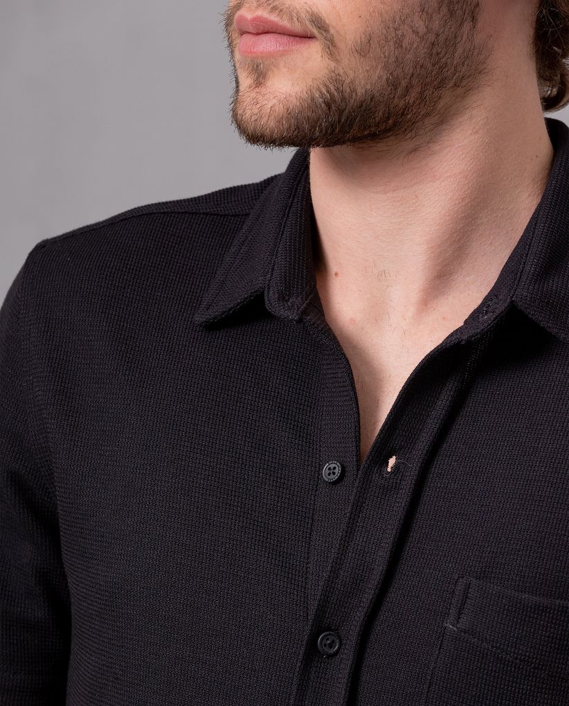 Camisa texturizada para hombre