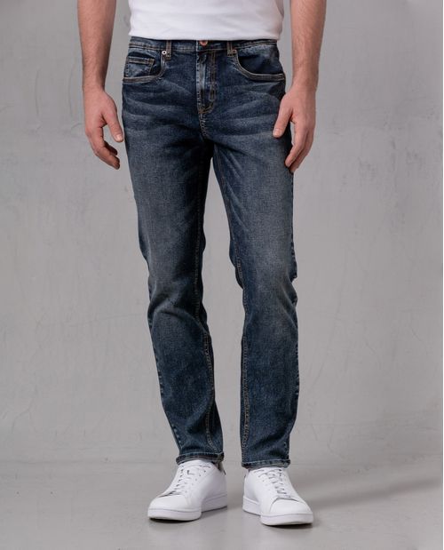 Jean Super Slim con desgastes para hombre
