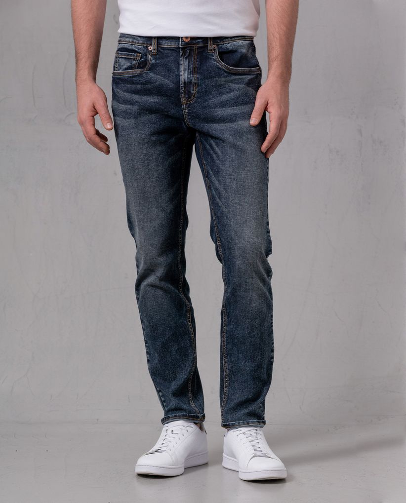 Jean Super Slim con desgastes para hombre