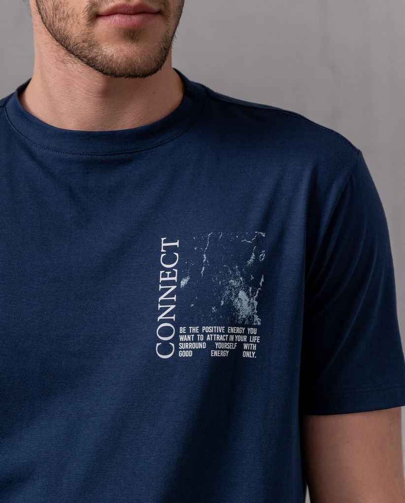 Camiseta con estampado para hombre