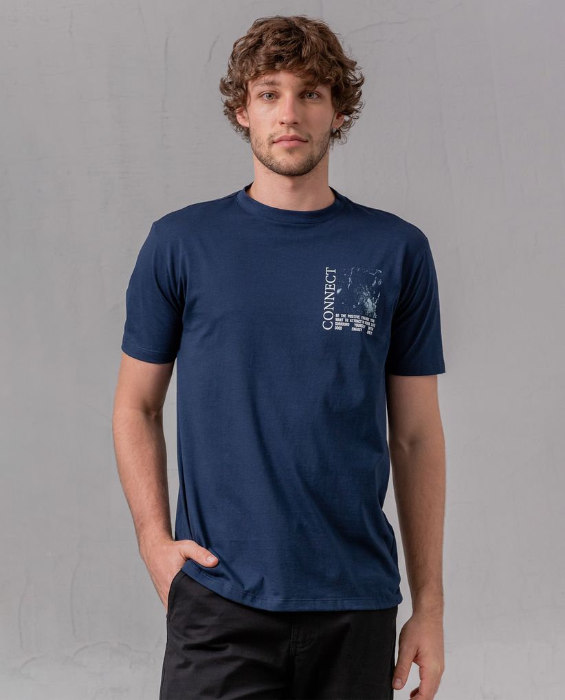 Camiseta con estampado para hombre