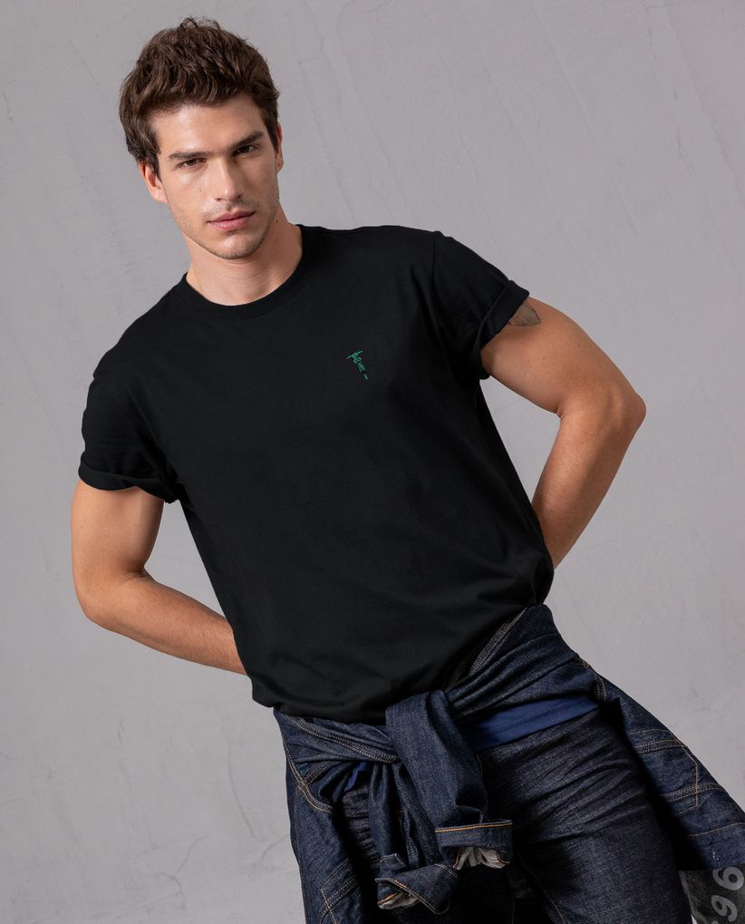 Camiseta con estampado punto corazón para hombre