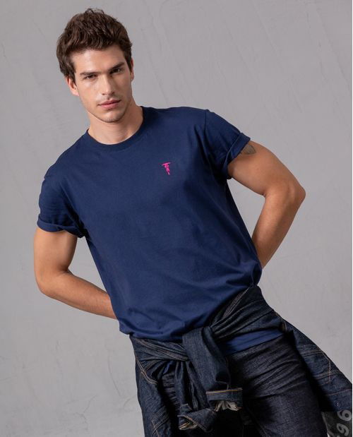 Camiseta con estampado punto corazón para hombre