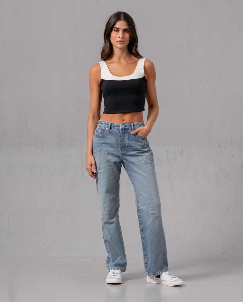 Camiseta crop para mujer