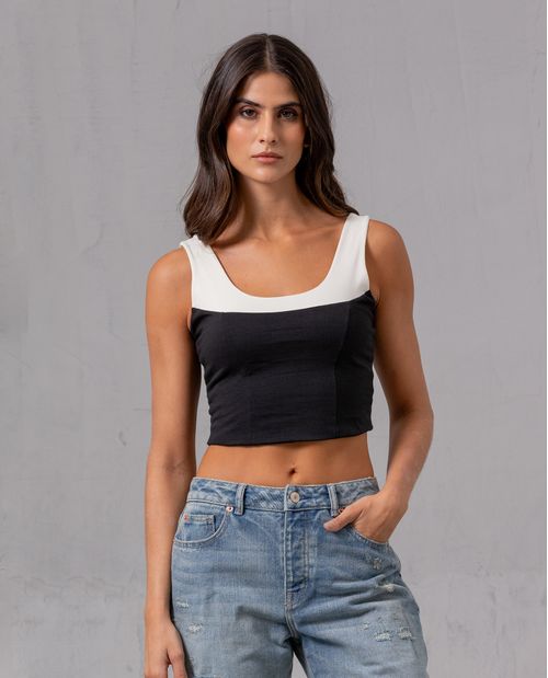 Camiseta crop para mujer