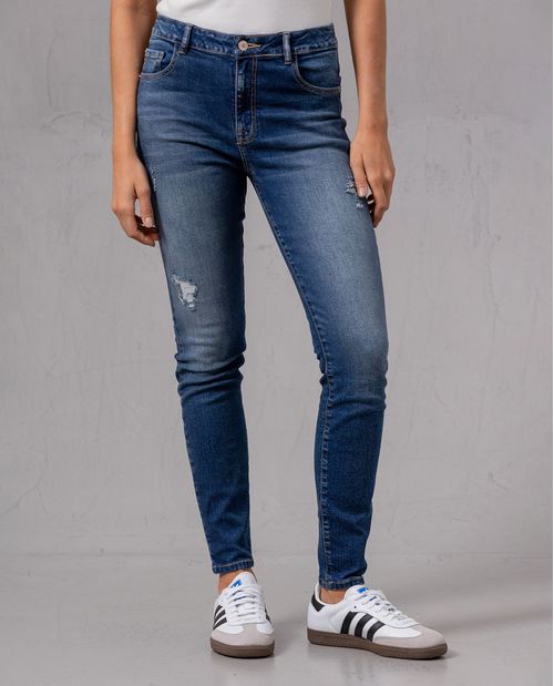 Jean Magic Up con rotos para mujer