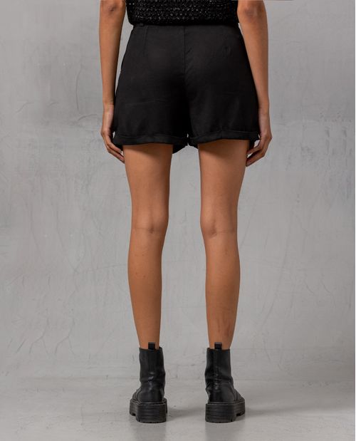 Short con ruedo dobladillado para mujer