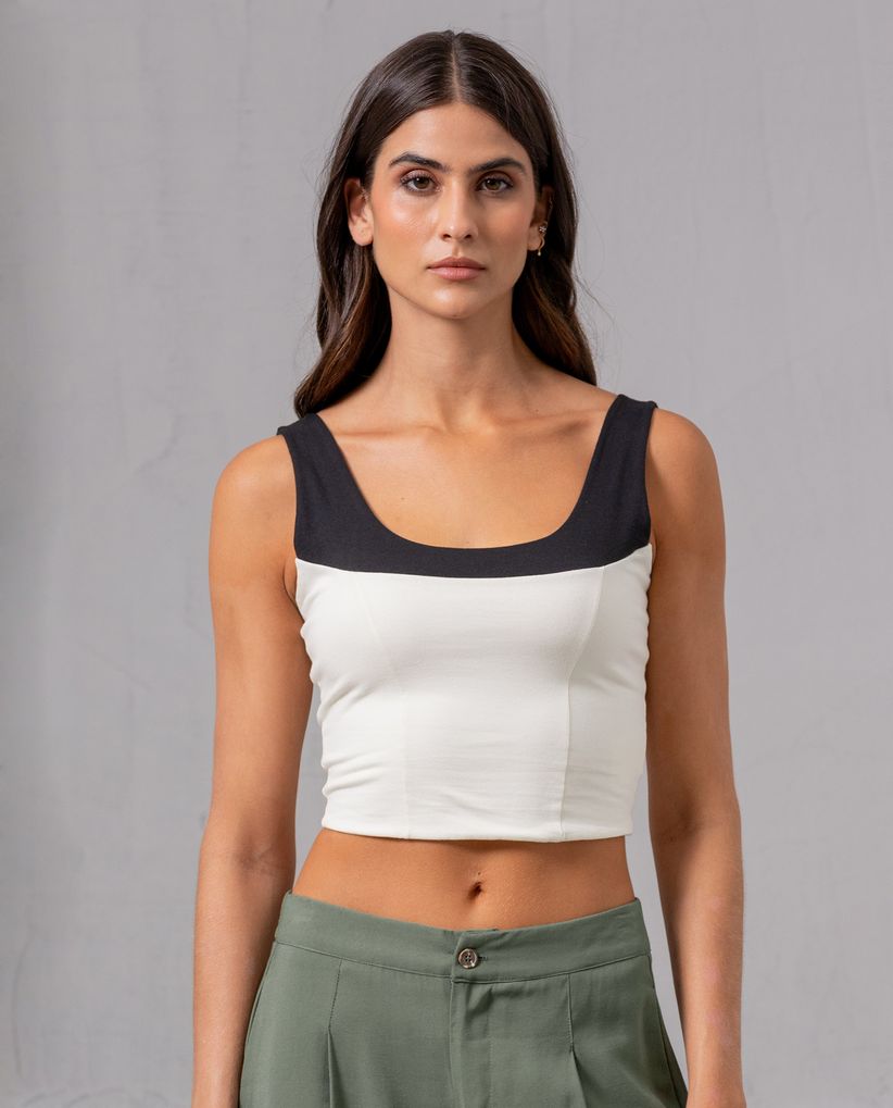 Camiseta crop para mujer