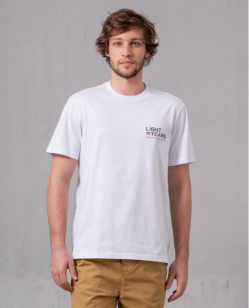Camiseta con doble estampado para hombre