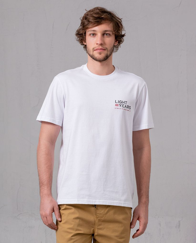 Camiseta con doble estampado para hombre