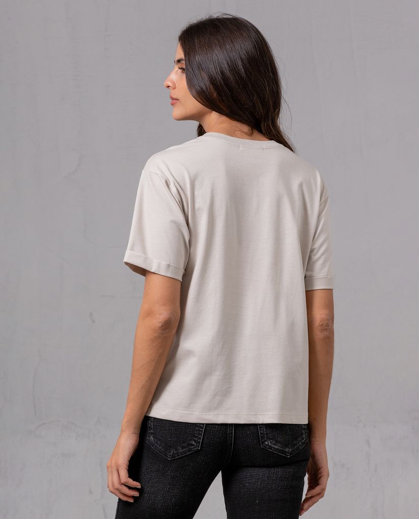 Camiseta con mini puma para mujer