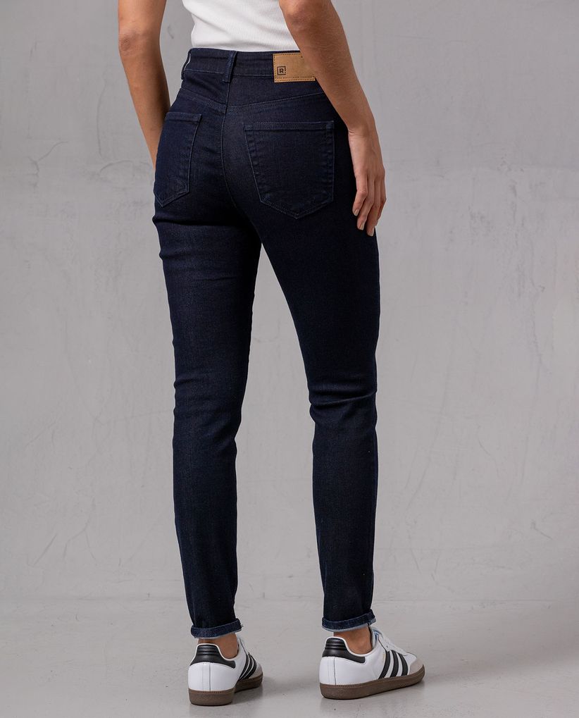 Jean Skinny con arrugas 3D para mujer