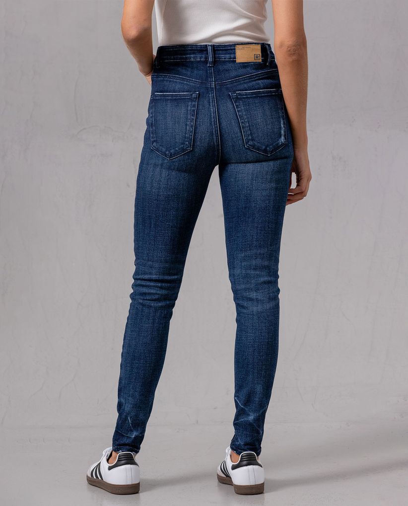 Jean Skinny azul oscuro para mujer