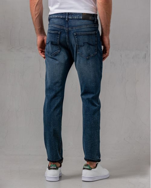 Jean Slim tono oscuro para hombre