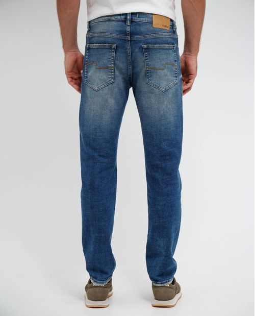 Jean Slim efecto vintage para hombre