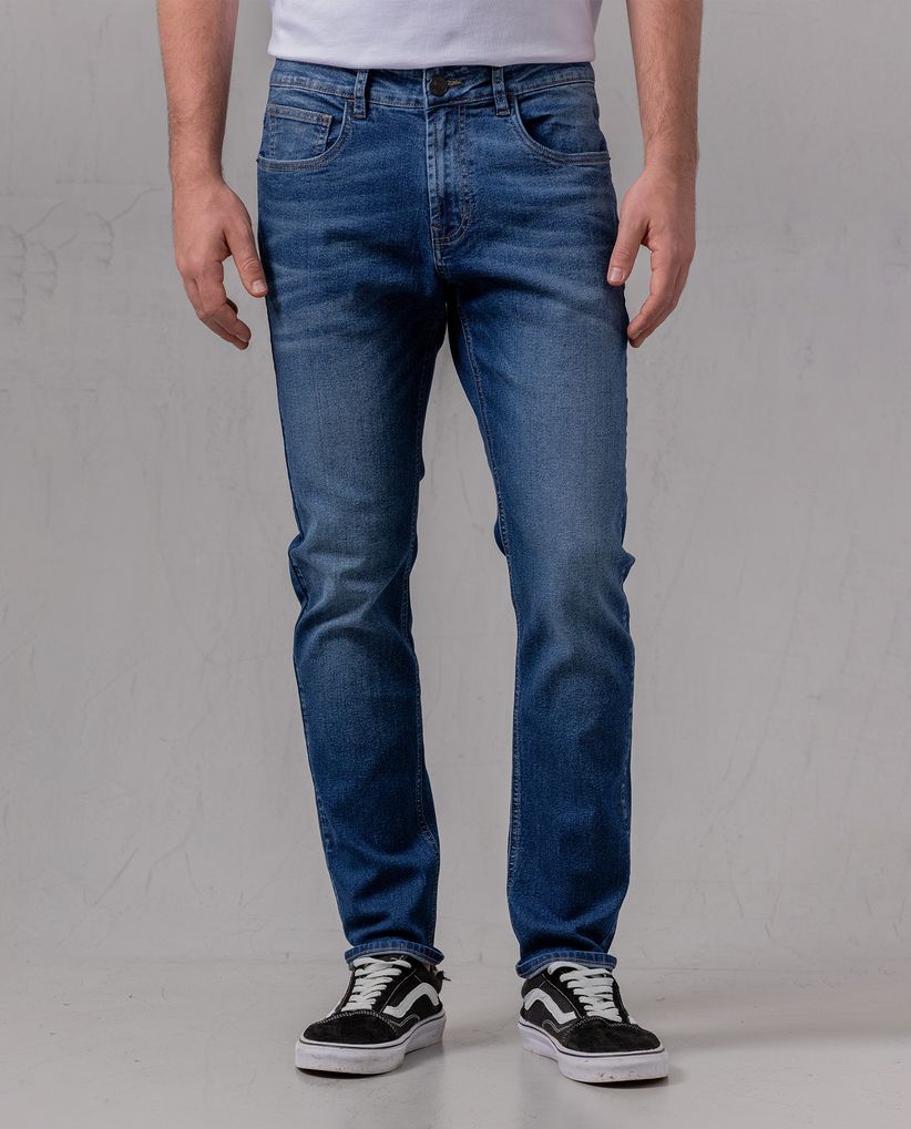 Jean Slim tono medio para hombre