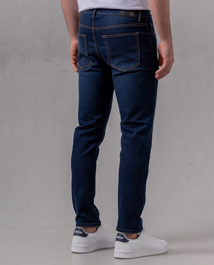 Jean Slim tono oscuro para hombre