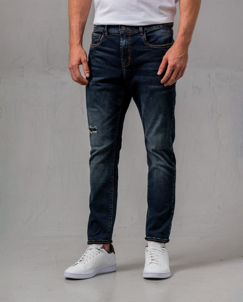 Jean Super Slim tono oscuro para hombre