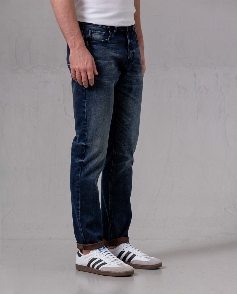 Jean Straight cinco bolsillos para hombre