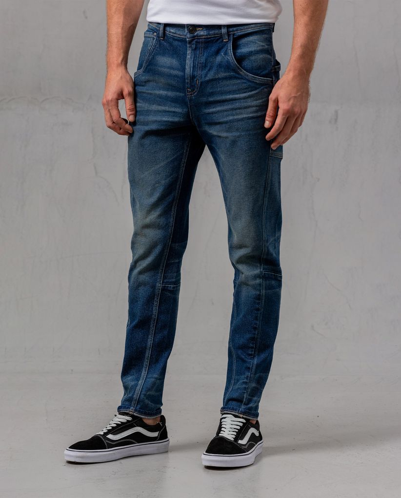 Jean Trendy con cortes decorativos para hombre