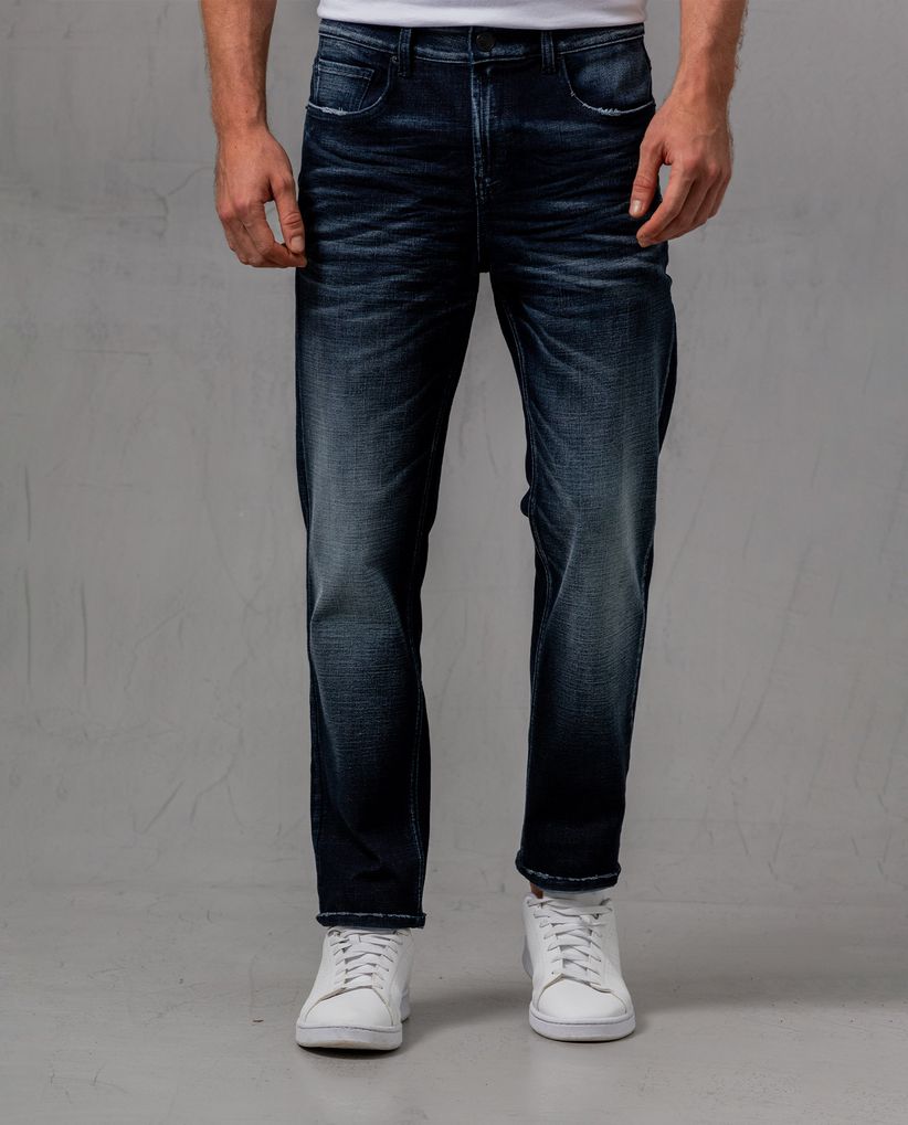 Jean Straight en tono oscuro para hombre