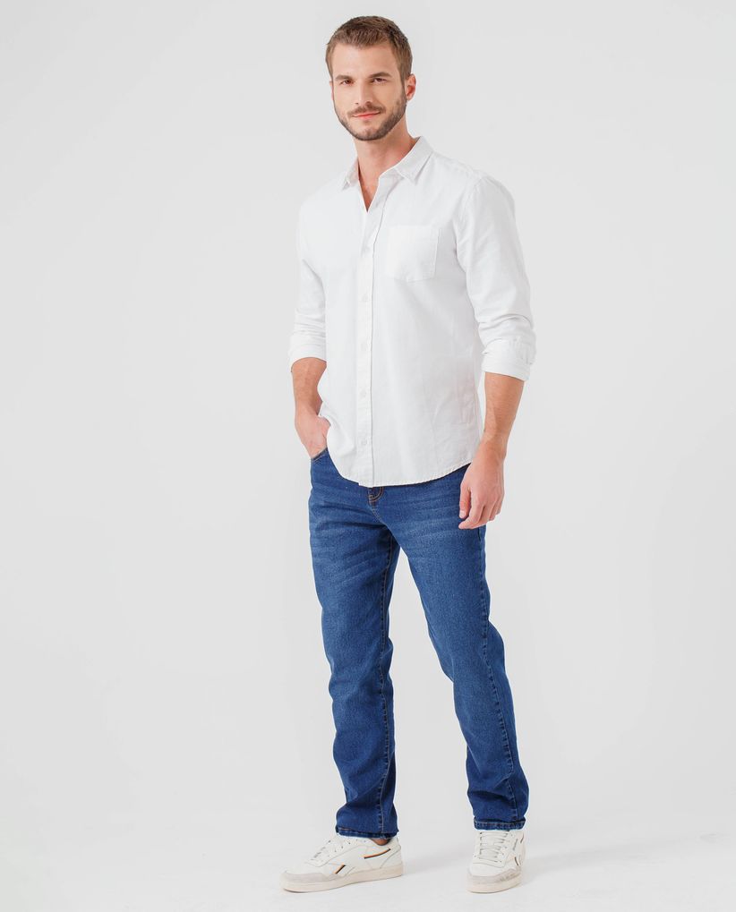 Jean Straight cinco bolsillos para hombre