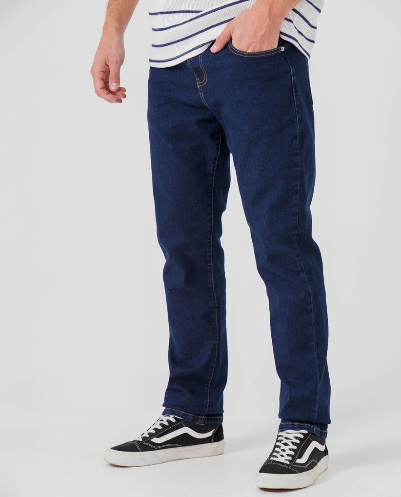 Jean Straight cinco bolsillos para hombre