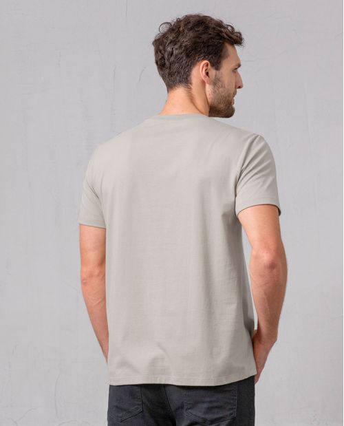 Camiseta con estampado en punto corazón para hombre