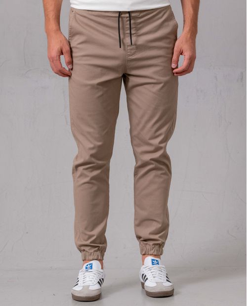Pantalón con pretina y bota elástica para hombre