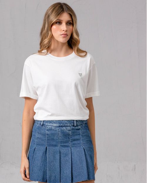 Camiseta básica con puma estampado para mujer