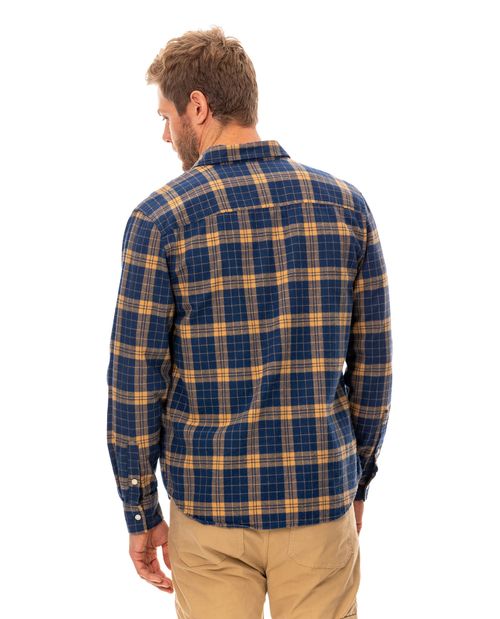 Camisa con diseño a cuadros para hombre