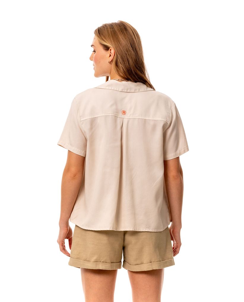 Camisa tipo bowling para mujer