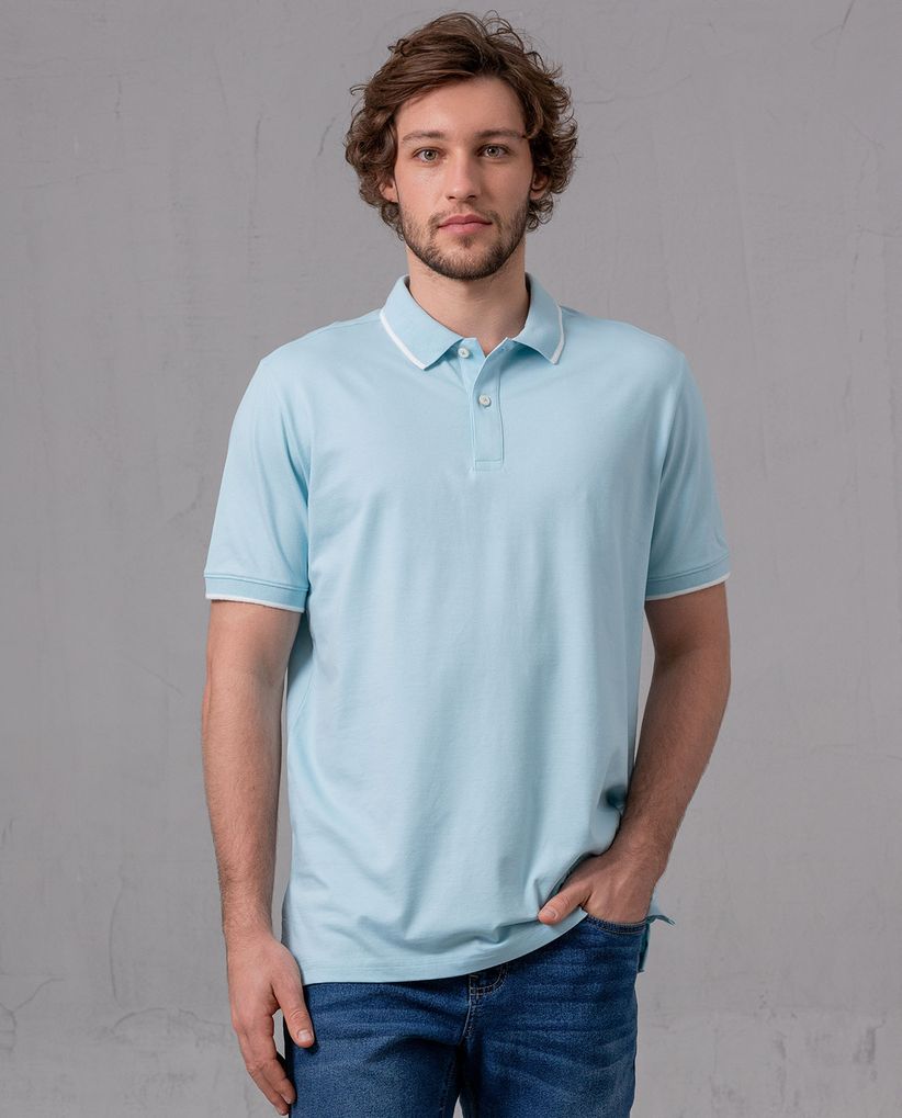 Camisa tipo polo clásica para hombre