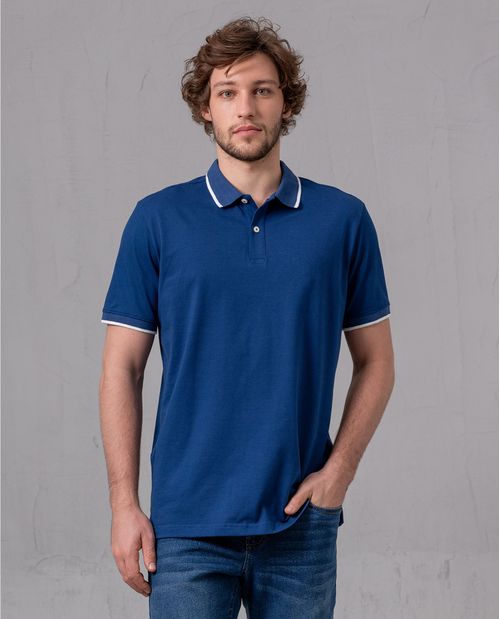 Camisa tipo polo clásica para hombre