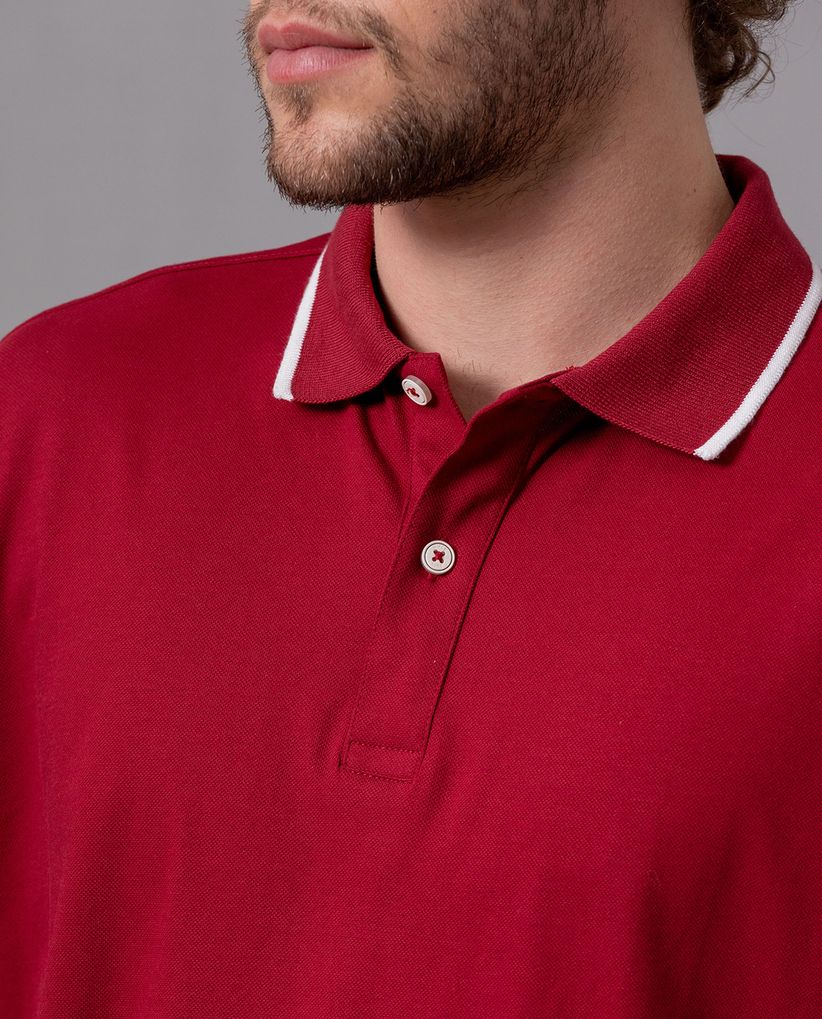 Camisa tipo polo clásica para hombre