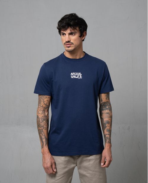 Camiseta básica estampada para hombe