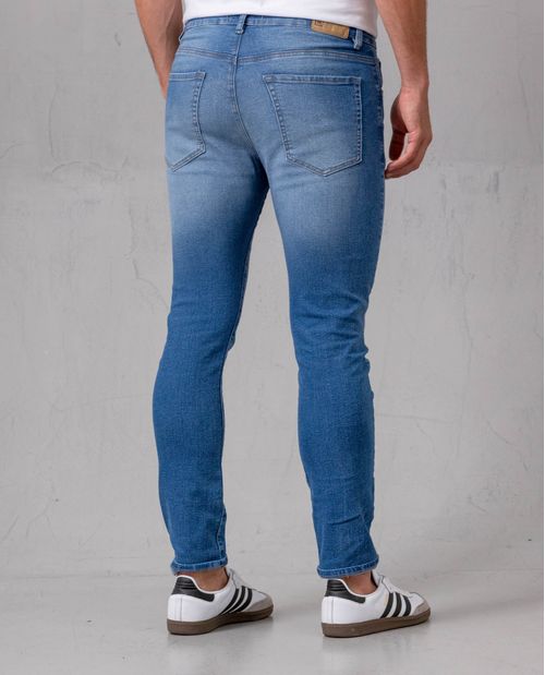 Jean Super Slim azul medio para hombre