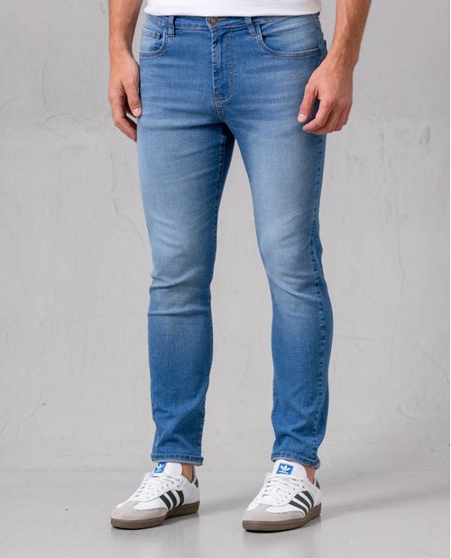 Jean Super Slim azul medio para hombre