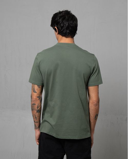 Camiseta con estampado en punto corazón para hombre