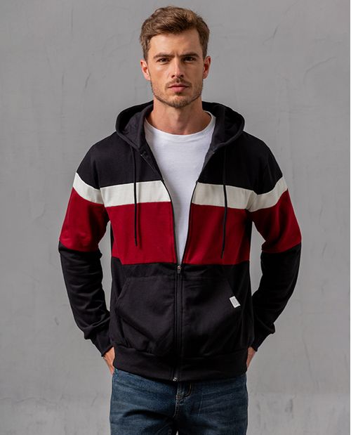 Buzo con bloques de color para hombre