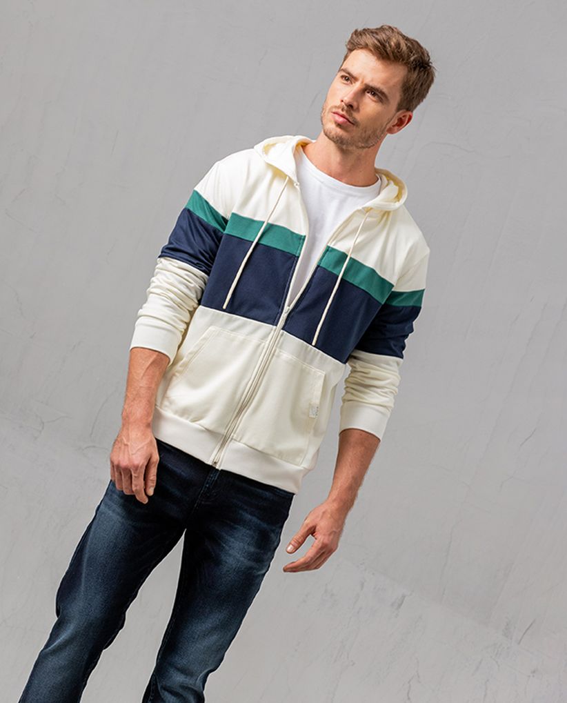 Buzo con bloques de color para hombre