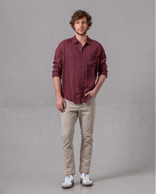 Camisa manga larga para hombre